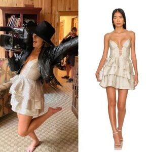 Katie May Elise Dress in Champagne & Almond Medium